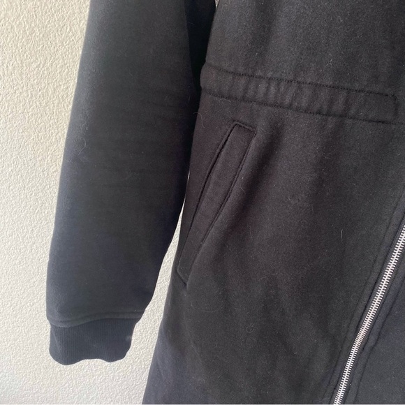 Dunderdon long length oversize hood long sleeve zip up jacket size medium - Picture 2 of 8